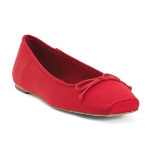 BLACK SUEDE STUDIO Stan Square Toe Ballerina Flats